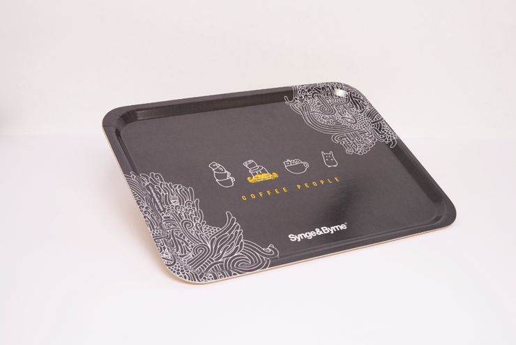 Serving Tray - Grey Coffee People